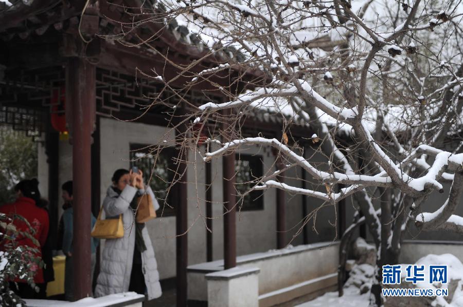 （新華網）（1）石家莊：降雪迎“大寒”